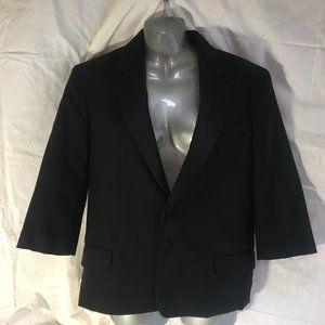 Joseph & Feiss Boys Black Formal Tuxedo Blazer Suit Jacket Size 12 Short Sleeve